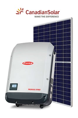 3-vaiheinen aurinkosähköjärjestelmä Scanoffice Premium Fronius 10,8 kWp tuottaa omavaraista energiaa ilman veroja ja sähkönsiirtomaksuja