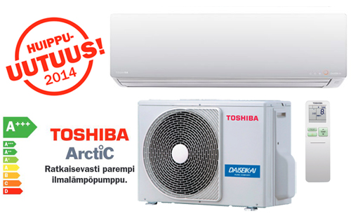 Toshiba -ilmalämpöpumppu Artic - Ratkaisevasti parempi huippu-uutuus