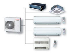 Toshiba Multisplit-inverter ilmalämpöpumput useampien erillisten tilojen ilmastointiin